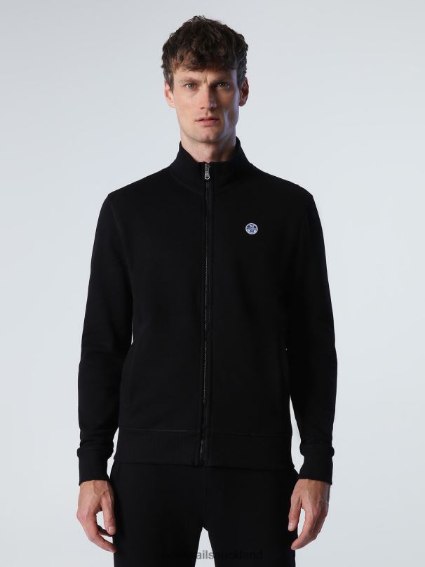 ZIP SWEATSHIRT Black Clothing Men X20HV829 North Sails