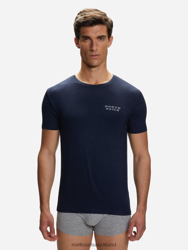 BAMBOO CREW-NECK T-SHIRT Navy blue Clothing Men X20HV483 North Sails
