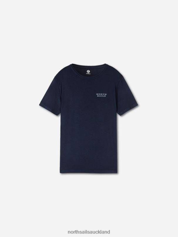 BAMBOO CREW-NECK T-SHIRT Navy blue Clothing Men X20HV483 North Sails