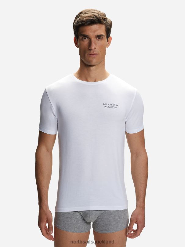 BAMBOO CREW-NECK T-SHIRT White Clothing Men X20HV482 North Sails