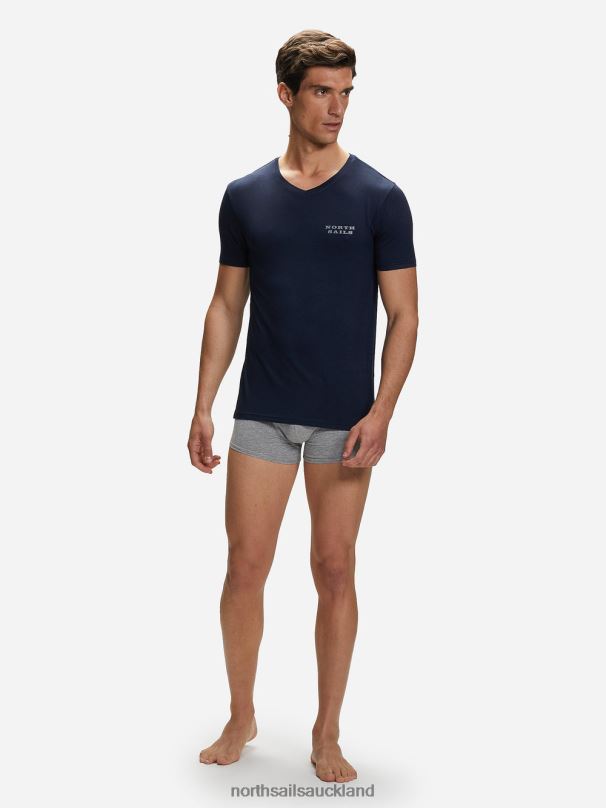 BAMBOO V-NECK T-SHIRT Navy blue Clothing Men X20HV496 North Sails