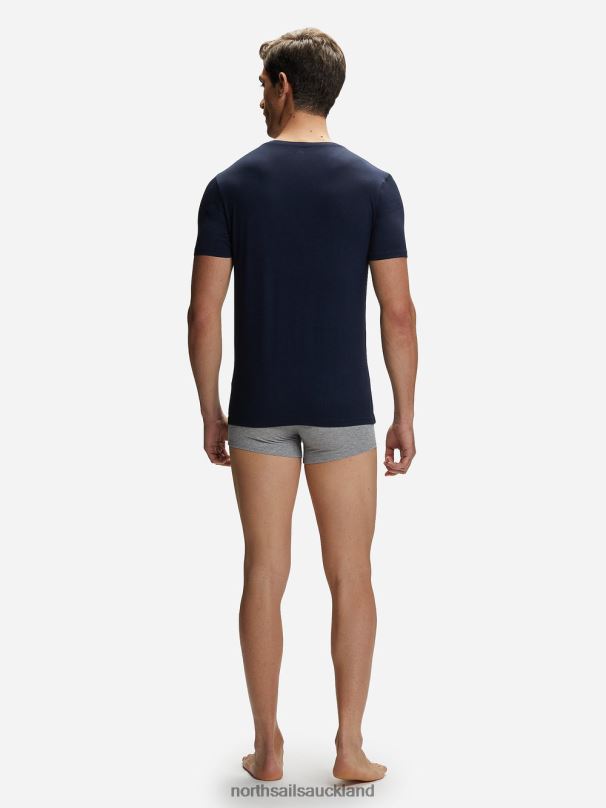 BAMBOO V-NECK T-SHIRT Navy blue Clothing Men X20HV496 North Sails