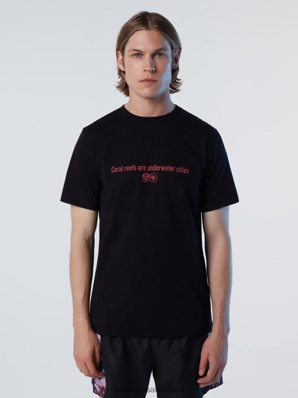 CORAL GARDENERS TSHIRT Black Clothing Men X20HV133 North Sails