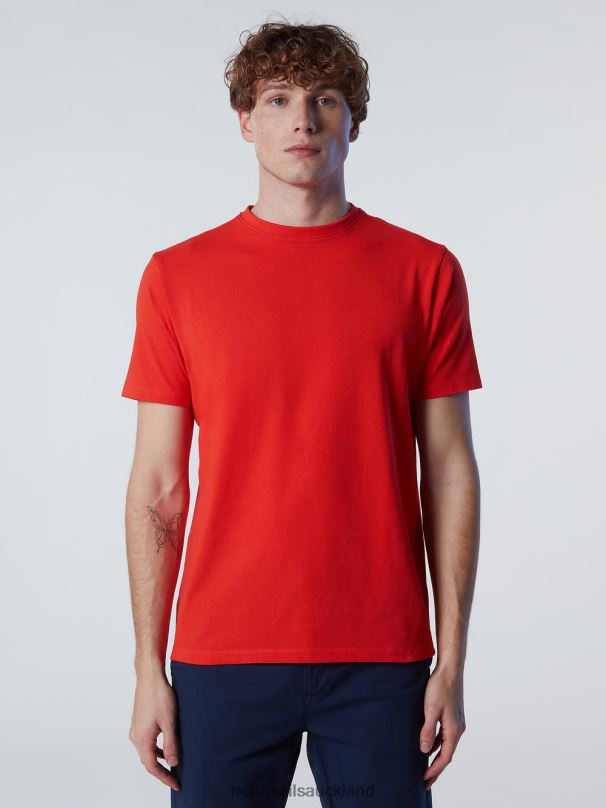 ORGANIC COTTON T-SHIRT Bright orange Clothing Men X20HV185 North Sails