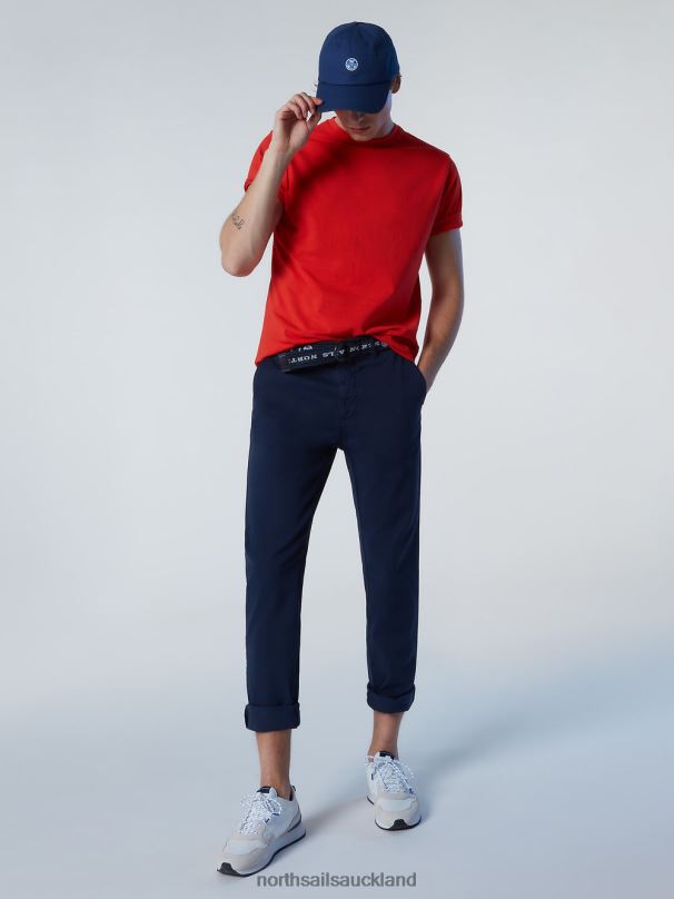 ORGANIC COTTON T-SHIRT Bright orange Clothing Men X20HV185 North Sails