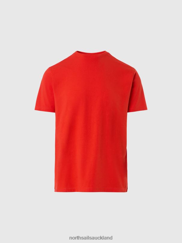 ORGANIC COTTON T-SHIRT Bright orange Clothing Men X20HV185 North Sails