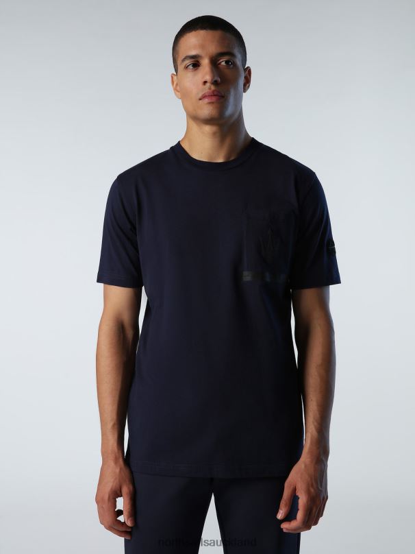 ORGANIC JERSEY T-SHIRT X MASERATI Navy blue Clothing Men X20HV713 North Sails