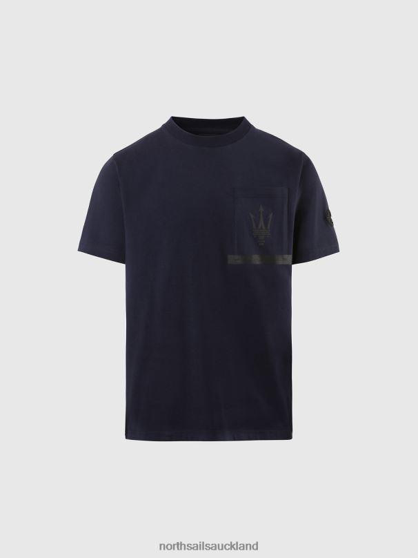 ORGANIC JERSEY T-SHIRT X MASERATI Navy blue Clothing Men X20HV713 North Sails