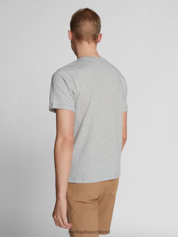 SHORT-SLEEVED T-SHIRT Grey melange Clothing Men X20HV1277 North Sails