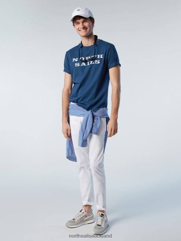 T-SHIRT WITH CHEST PRINT Dark denim Clothing Men X20HV142 North Sails