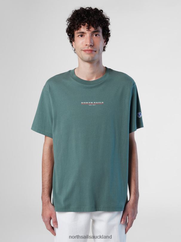T-SHIRT WITH CHEST PRINT Military green Clothing Men X20HV155 North Sails