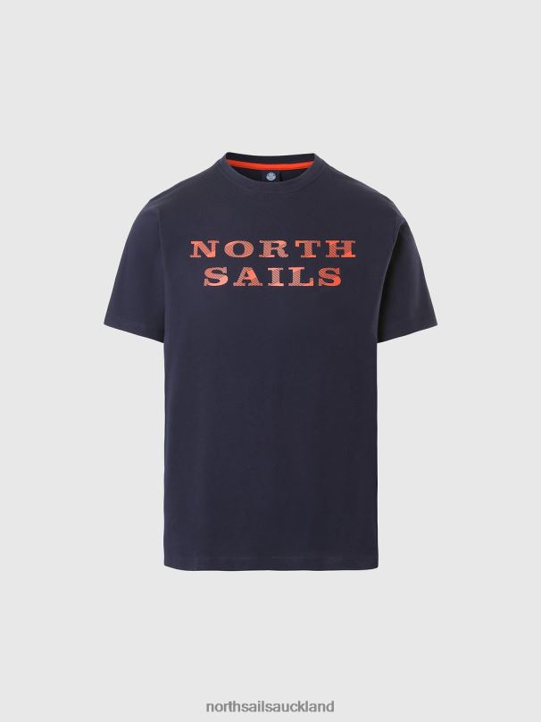 T-SHIRT WITH CHEST PRINT Navy blue Clothing Men X20HV143 North Sails