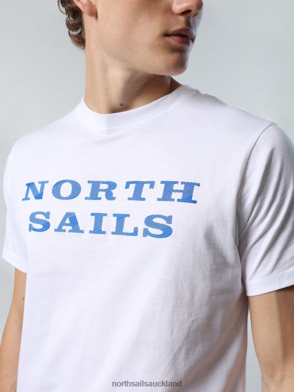 T-SHIRT WITH CHEST PRINT White Clothing Men X20HV141 North Sails