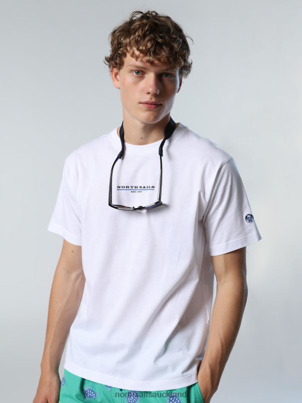 T-SHIRT WITH CHEST PRINT White Clothing Men X20HV152 North Sails