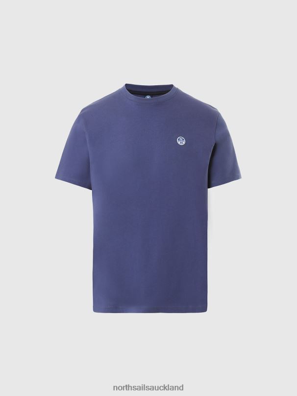 T-SHIRT WITH FELT PATCH Ocean blue Clothing Men X20HV198 North Sails