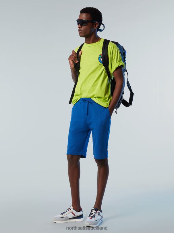 T-SHIRT WITH GRAPHIC PRINT Lime Clothing Men X20HV147 North Sails