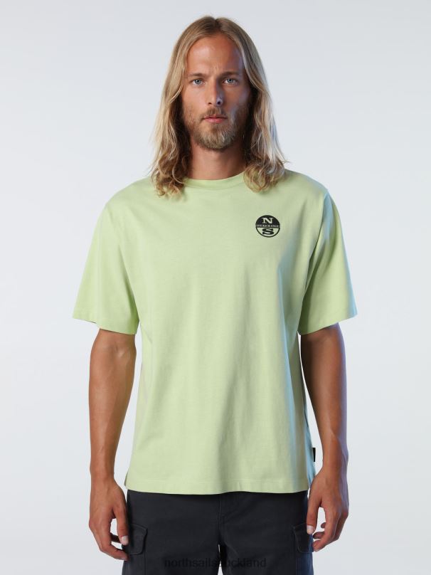 T-SHIRT WITH GRAPHIC PRINT Seaweed green Clothing Men X20HV993 North Sails