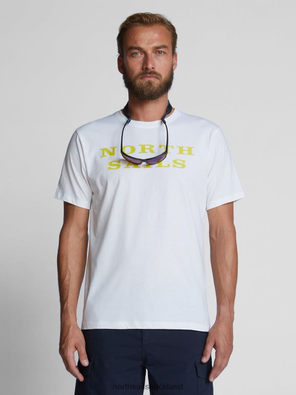 T-SHIRT WITH LETTERING White Clothing Men X20HV1255 North Sails