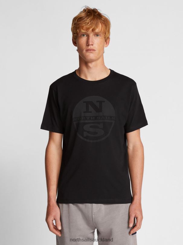 T-SHIRT WITH MAXI LOGO Black Clothing Men X20HV1139 North Sails