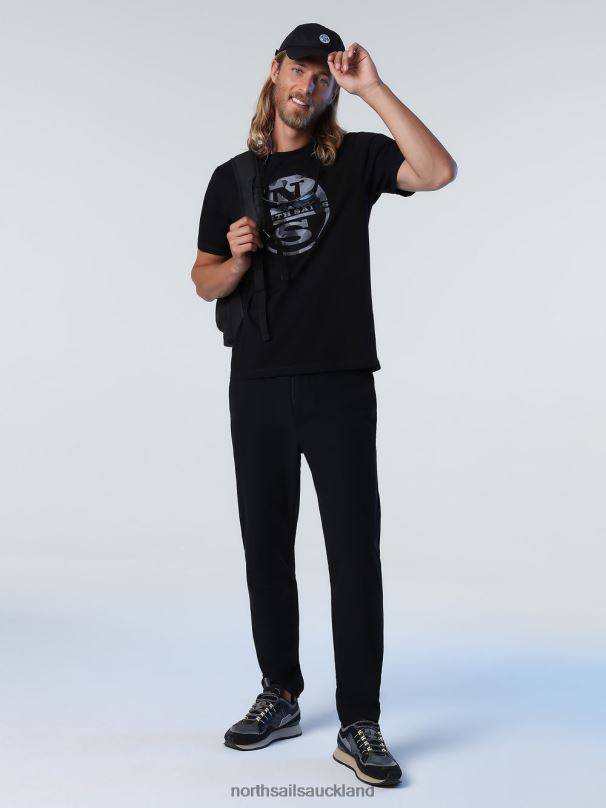 T-SHIRT WITH MAXI LOGO Black Clothing Men X20HV929 North Sails