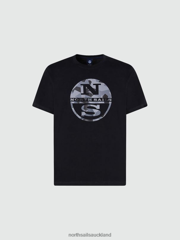 T-SHIRT WITH MAXI LOGO Black Clothing Men X20HV929 North Sails