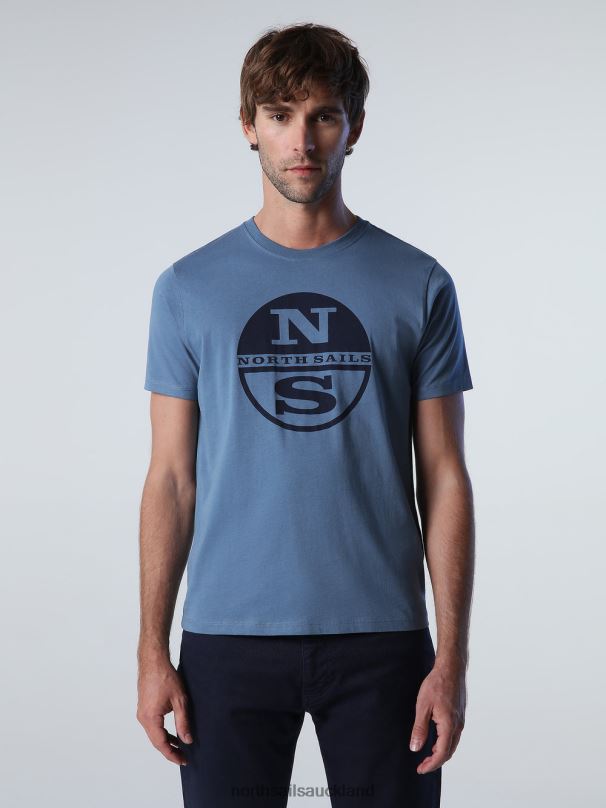 T-SHIRT WITH MAXI LOGO China blue Clothing Men X20HV926 North Sails