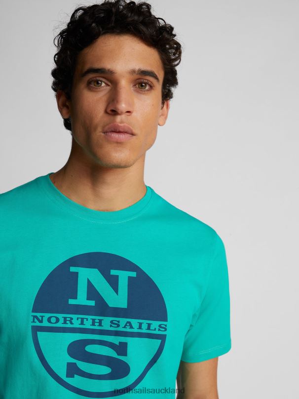 T-SHIRT WITH MAXI LOGO Emerald Clothing Men X20HV1130 North Sails