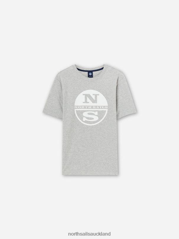 T-SHIRT WITH MAXI LOGO Grey melange Clothing Men X20HV1137 North Sails