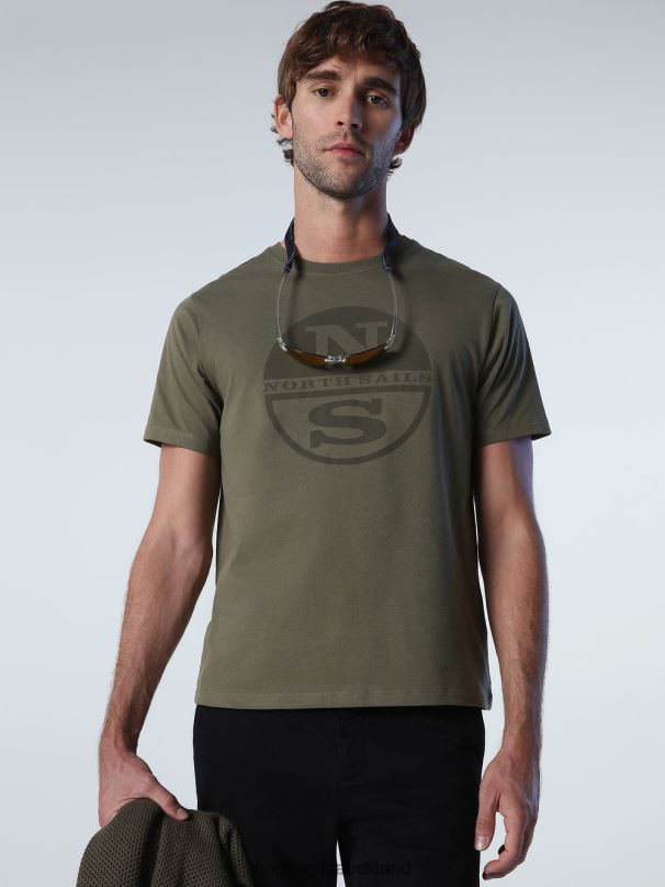 T-SHIRT WITH MAXI LOGO Ivy green Clothing Men X20HV925 North Sails