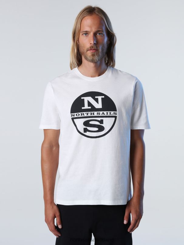 T-SHIRT WITH MAXI LOGO Marshmallow Clothing Men X20HV922 North Sails