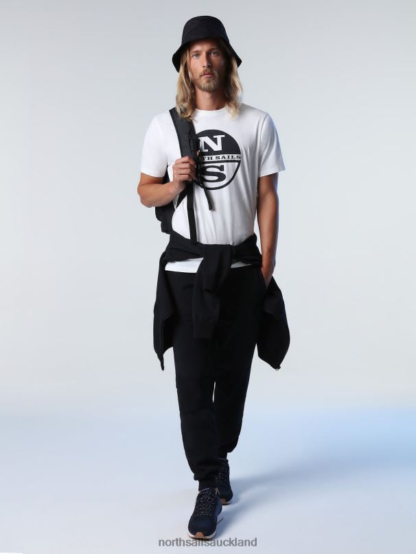 T-SHIRT WITH MAXI LOGO Marshmallow Clothing Men X20HV922 North Sails