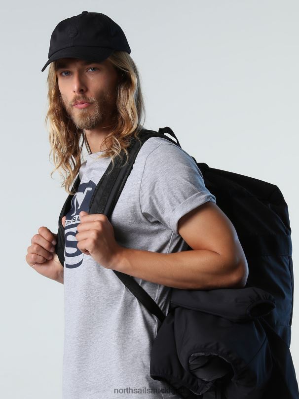 T-SHIRT WITH MAXI LOGO Medium grey melange Clothing Men X20HV928 North Sails