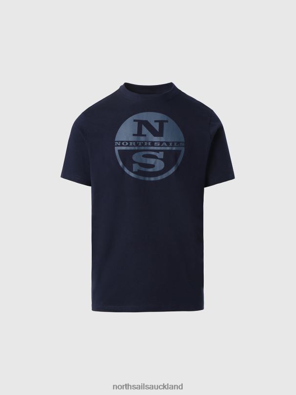 T-SHIRT WITH MAXI LOGO Navy blue Clothing Men X20HV927 North Sails