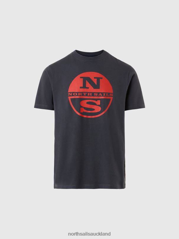 T-SHIRT WITH MAXI LOGO PRINT Asphalt Clothing Men X20HV182 North Sails