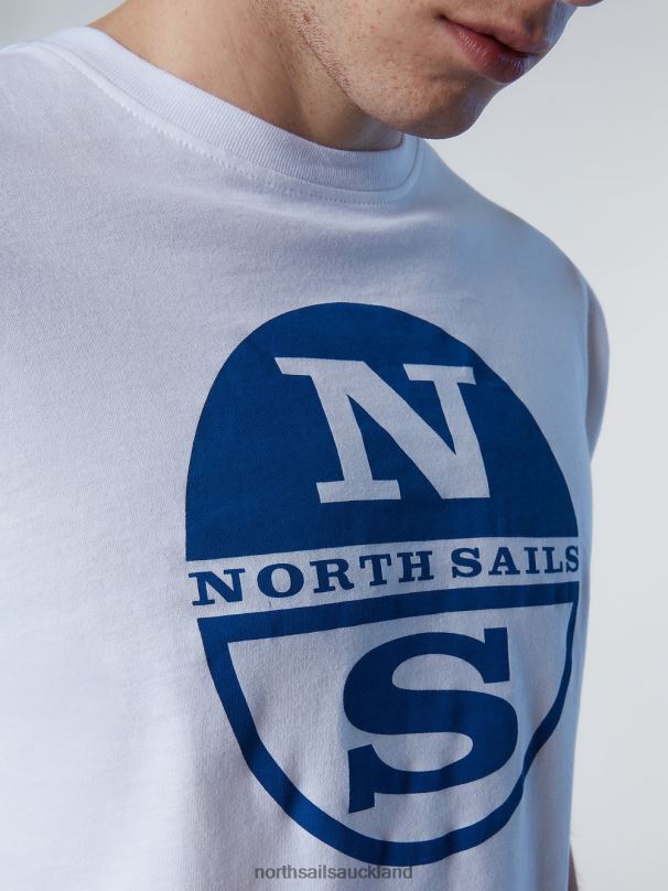 T-SHIRT WITH MAXI LOGO PRINT White Clothing Men X20HV171 North Sails