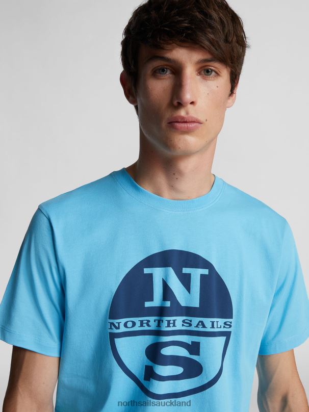 T-SHIRT WITH MAXI LOGO Sky blue Clothing Men X20HV1133 North Sails