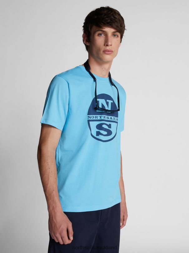 T-SHIRT WITH MAXI LOGO Sky blue Clothing Men X20HV1133 North Sails