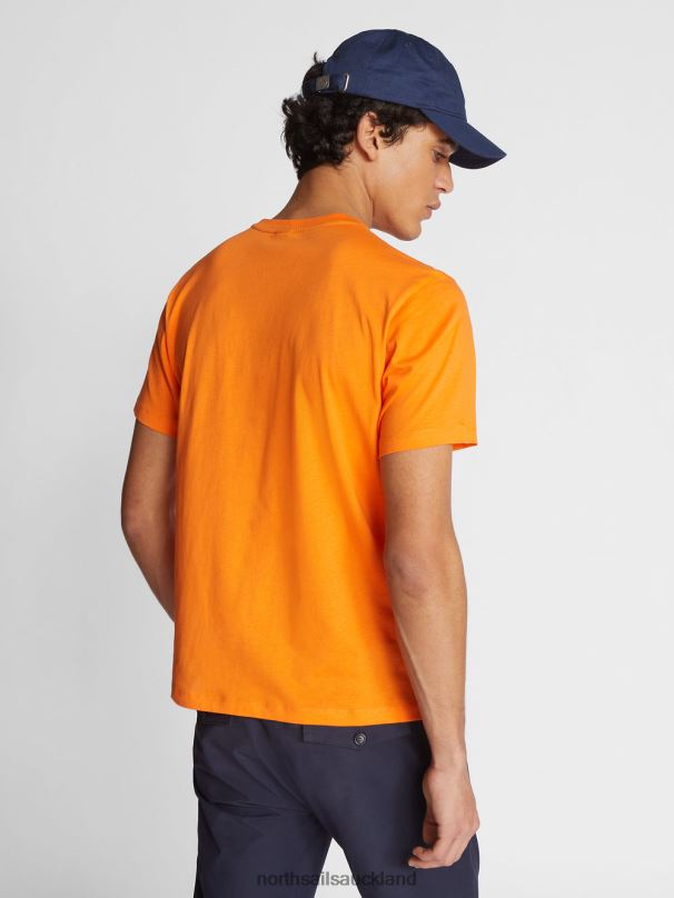 T-SHIRT WITH MAXI LOGO Vibrant orange Clothing Men X20HV1132 North Sails