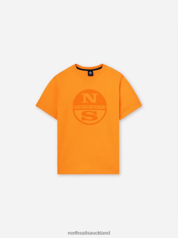 T-SHIRT WITH MAXI LOGO Vibrant orange Clothing Men X20HV1132 North Sails