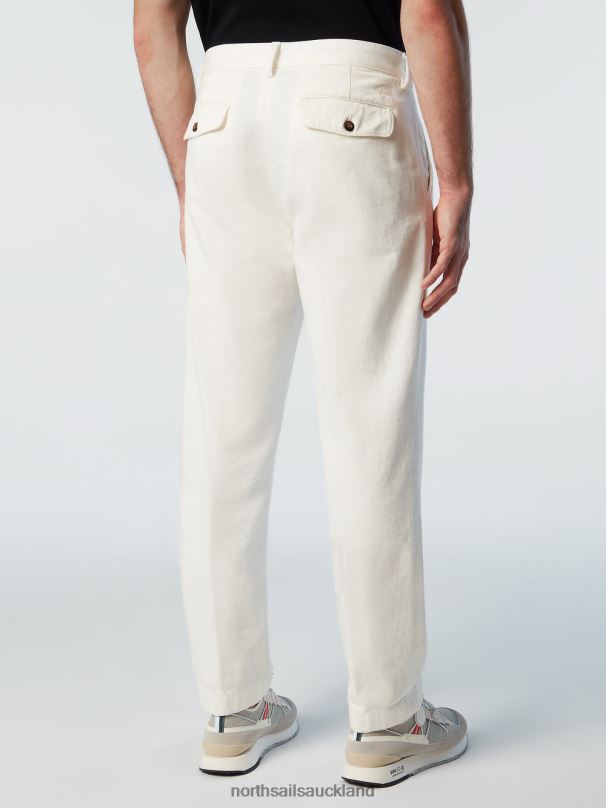 ECO TWILL TROUSERS Marshmallow Clothing Men X20HV316 North Sails