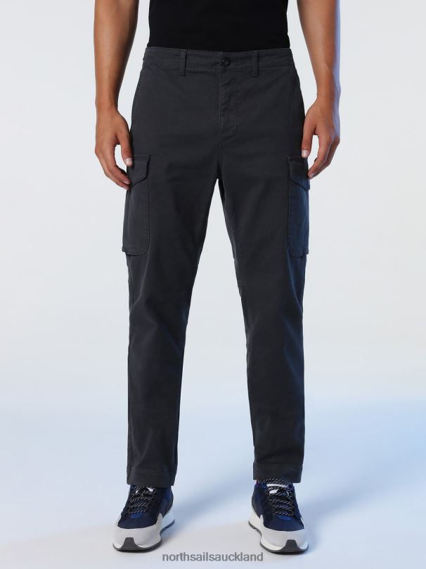 GABARDINE CARGO PANTS Asphalt Clothing Men X20HV745 North Sails