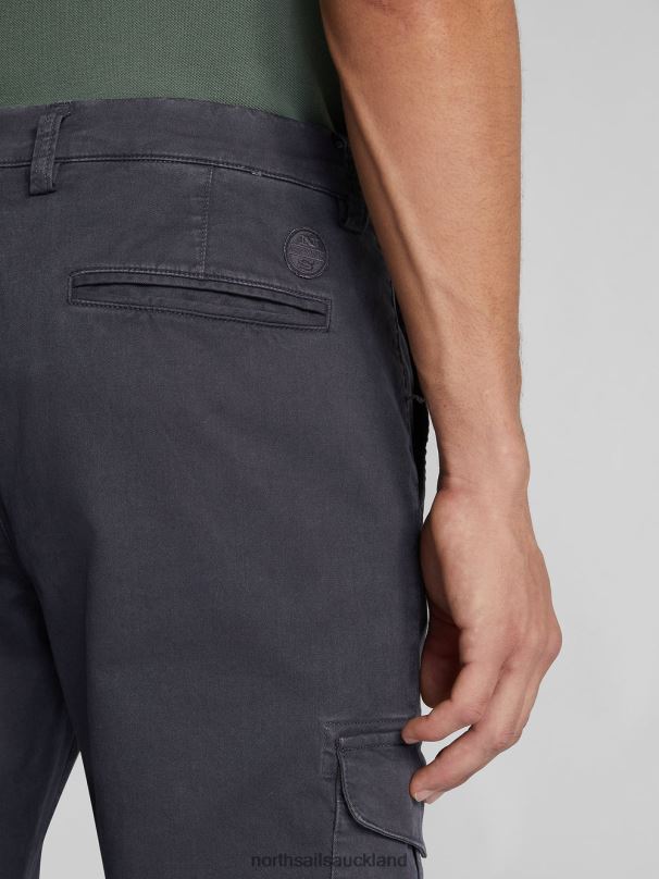 STRETCH GABARDINE TROUSERS Asphalt Clothing Men X20HV1345 North Sails