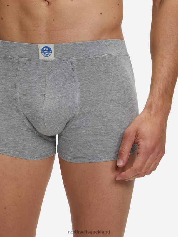 ORGANIC COTTON BOXERS Grey melange Clothing Men X20HV490 North Sails