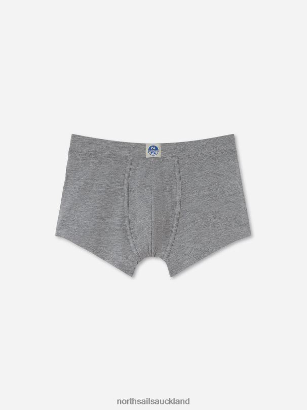 ORGANIC COTTON BOXERS Grey melange Clothing Men X20HV490 North Sails