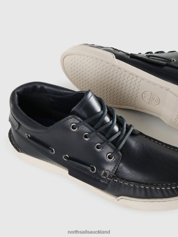 DECK MID PREMIUM BOAT SHOES Navy blue Footwear Men X20HV703 North Sails