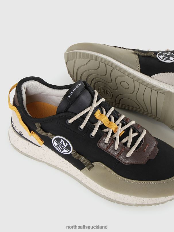 HORIZON SHAFT SNEAKERS Black-khaki-multicolor Footwear Men X20HV705 North Sails