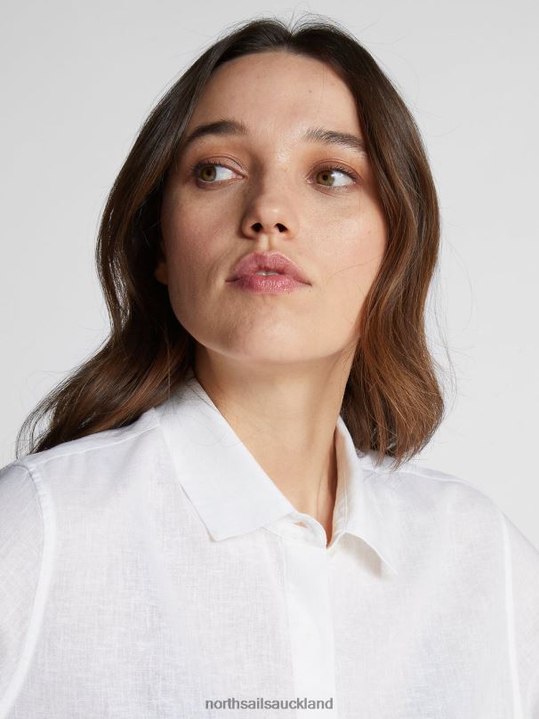 COTTON AND LINEN DRESS White Clothing Women X20HV1464 North Sails