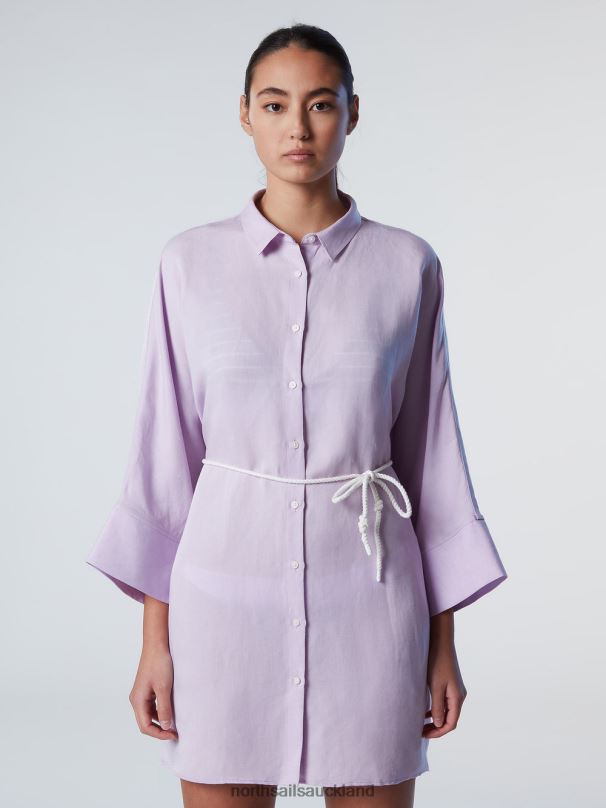 KIMONO SHIRT DRESS Lilac bloom Clothing Women X20HV586 North Sails