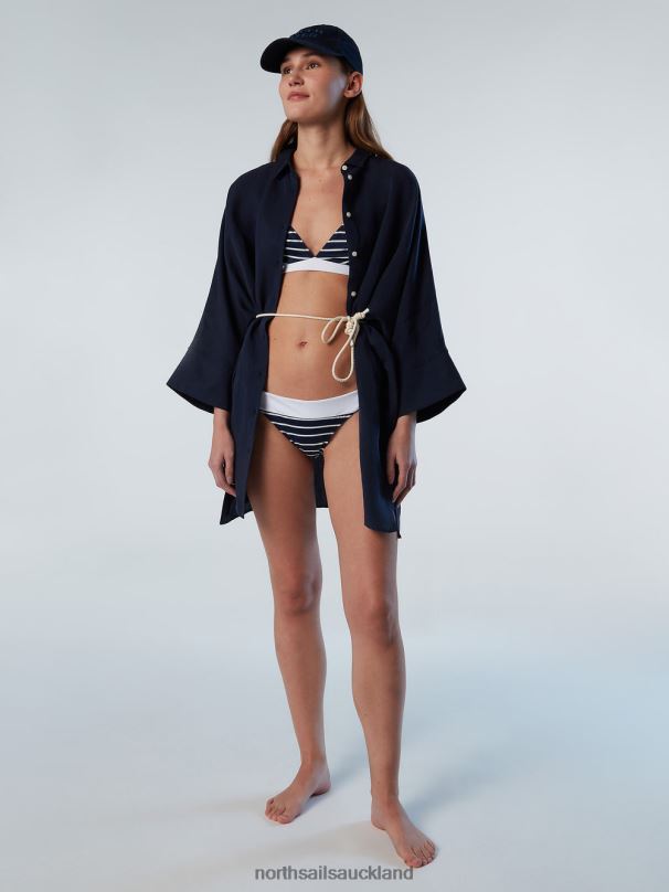 KIMONO SHIRT DRESS Navy blue Clothing Women X20HV587 North Sails