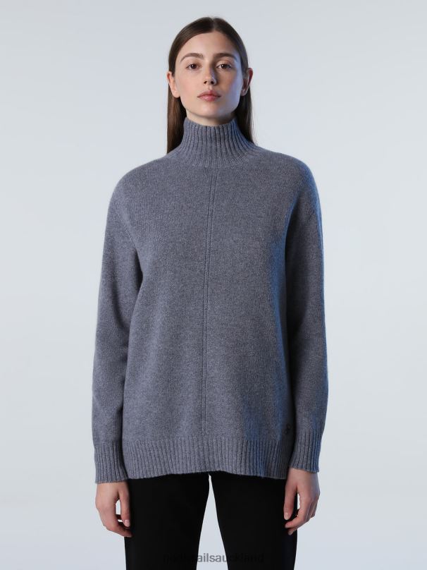 CASHMERE BLEND JUMPER Medium grey melange Clothing Women X20HV1371 North Sails